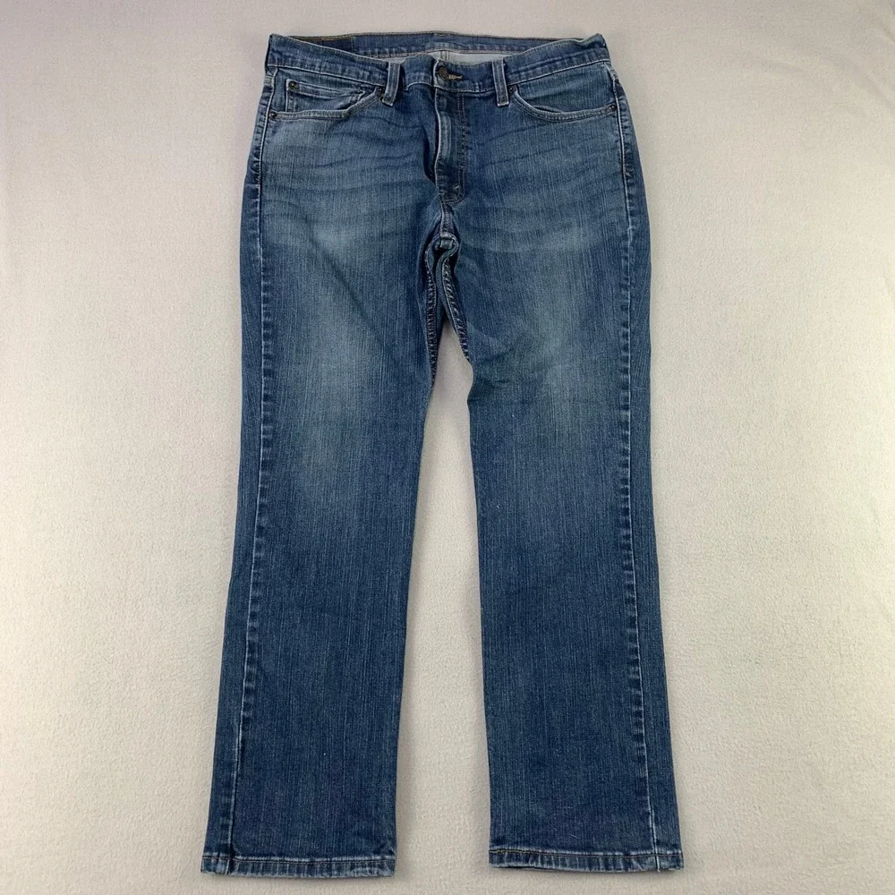 Levi's 511 Slim Fit Jeans Mens 36x30 Blue Denim Stretch Straight